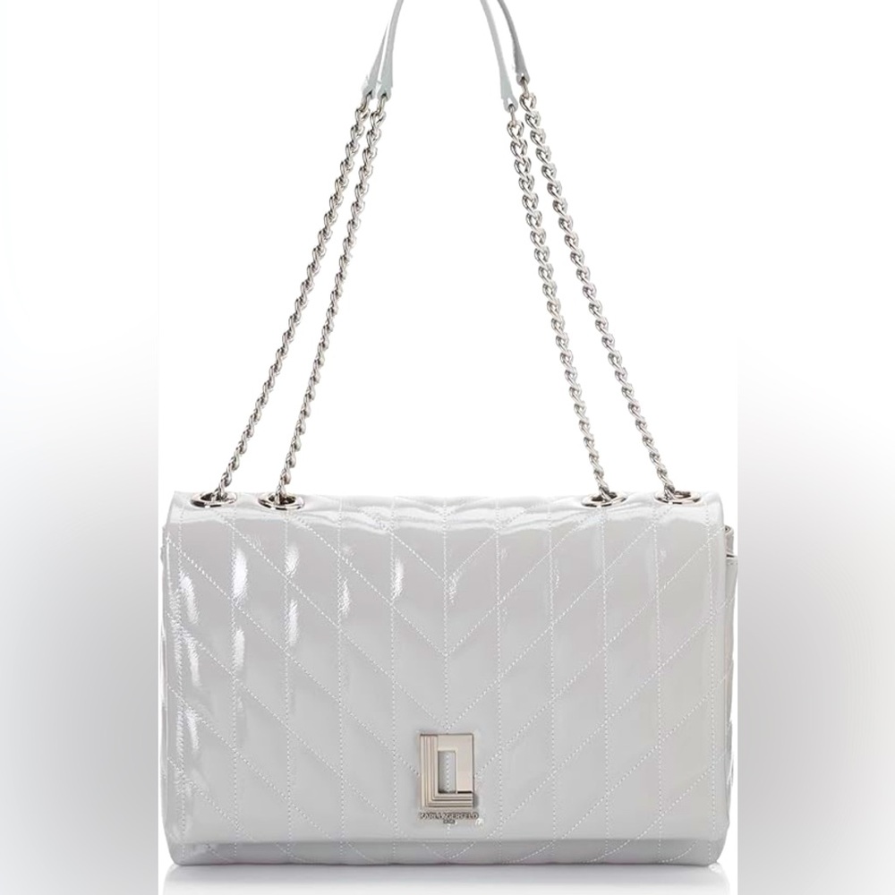 Gray Karl Lagerfield Lafayette shoulder Bag (carried once) 
No scuff or marks